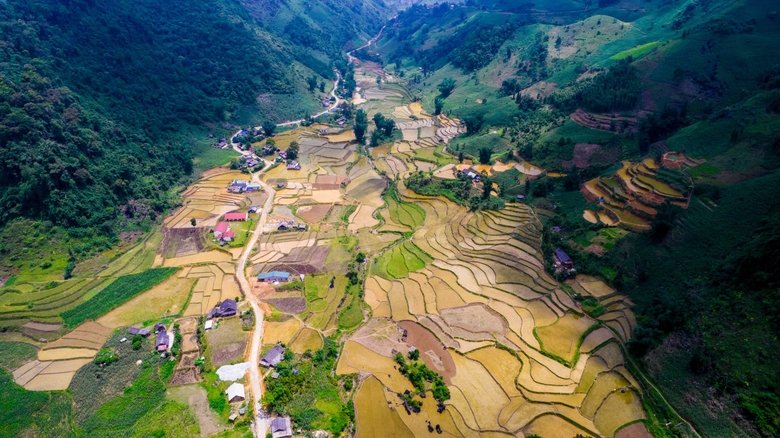 Từ trên cao nhìn xuống, Mường Khương hiện lên ấn tượng tựa bức tranh mê hồn rực rỡ nơi núi rừng Lào Cai- Ảnh 6.