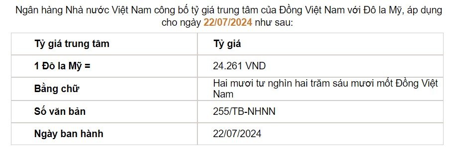 Giá USD hôm nay 23/7: Ngân hàng Nhà nước bất ngờ tăng mạnh giá bán- Ảnh 3.