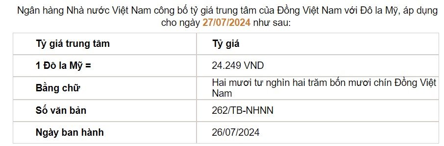 Giá USD hôm nay 27/7: Tỷ giá trung tâm lao dốc, thị trường tự do tăng vọt- Ảnh 2.