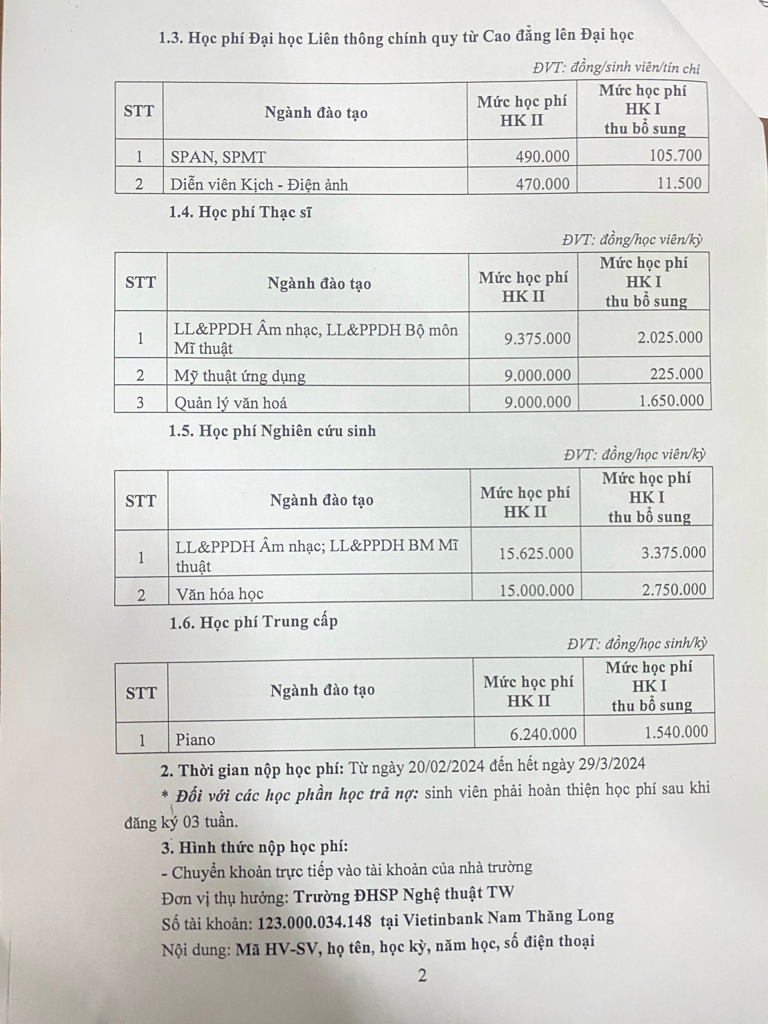 Sinh viên kêu cứu: Trường ĐH Sư phạm Nghệ thuật Trung ương yêu cầu đóng tiền nhưng không dạy mà còn gây khó?- Ảnh 5.