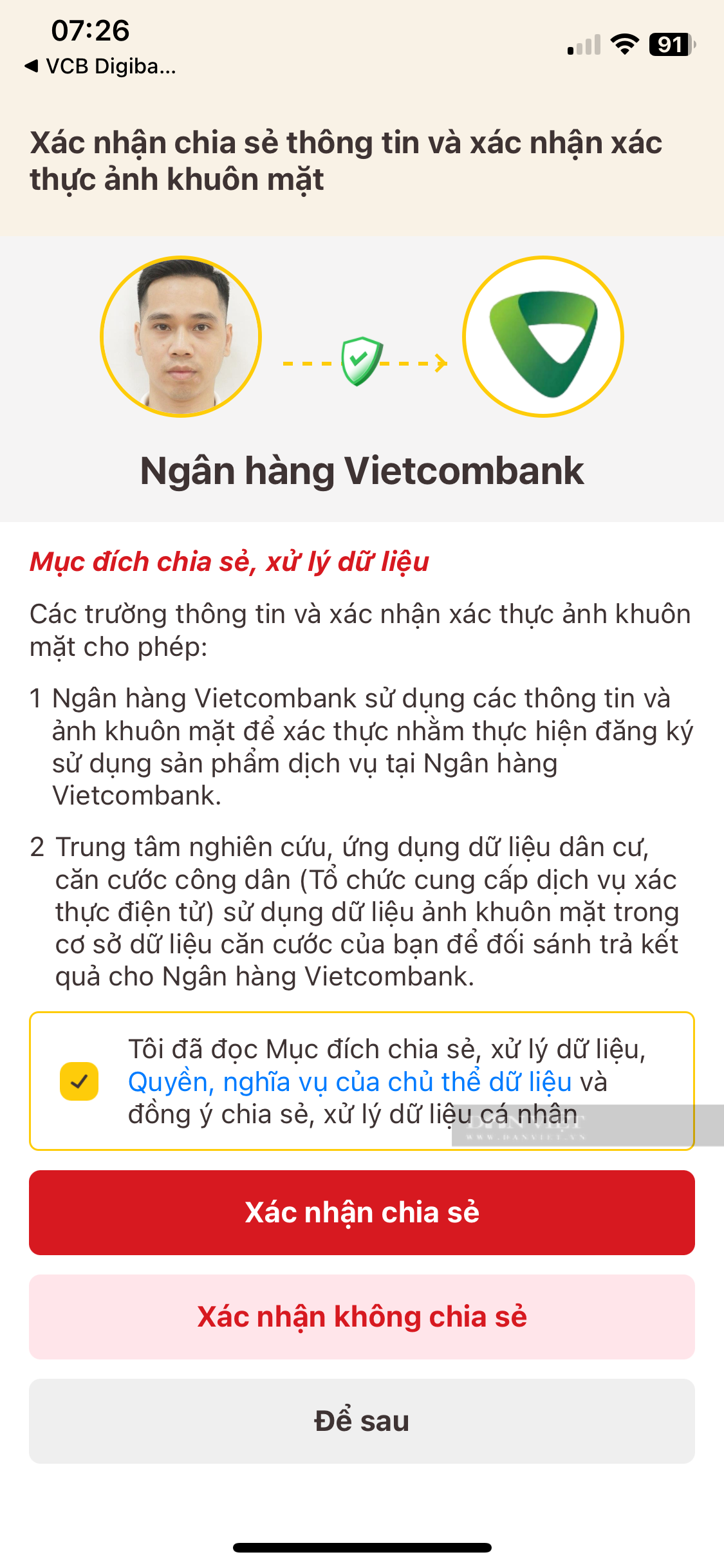 Xác thực sinh trắc gặp khó, một 