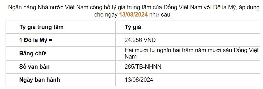 Giá USD hôm nay 13/8: - Ảnh 2.