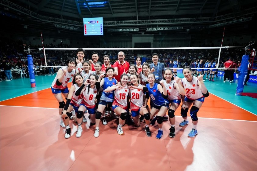 Kết quả bóng chuyền Nữ Việt Nam vs Nữ Bỉ (tranh hạng 3 FIVB Challengers Cup 2024)- Ảnh 1.