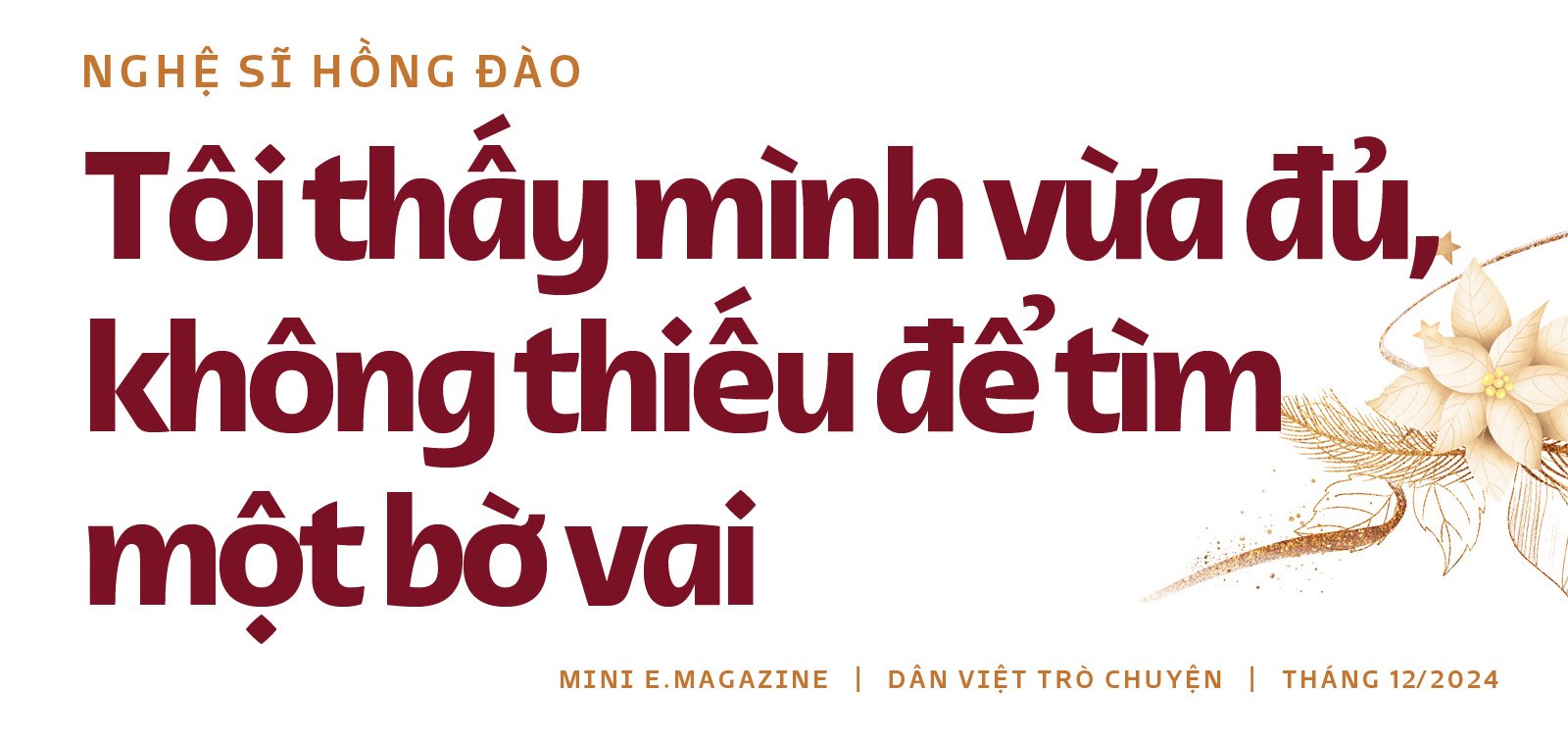 Nghệ sĩ Hồng Đào: 